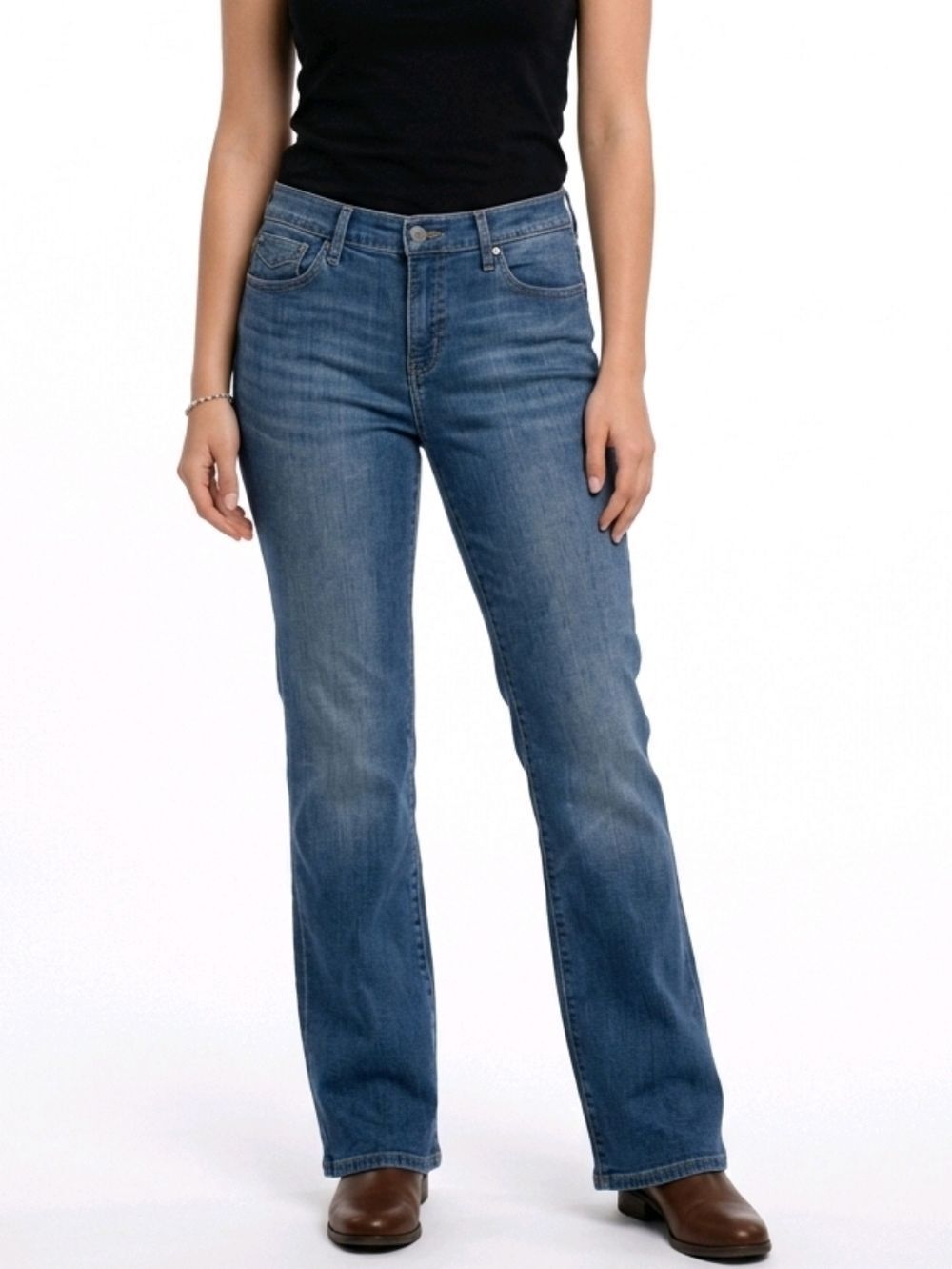 Levi's Perfectly Slimming Boot Cut Faded Denim Jeans Size S/C NWOT